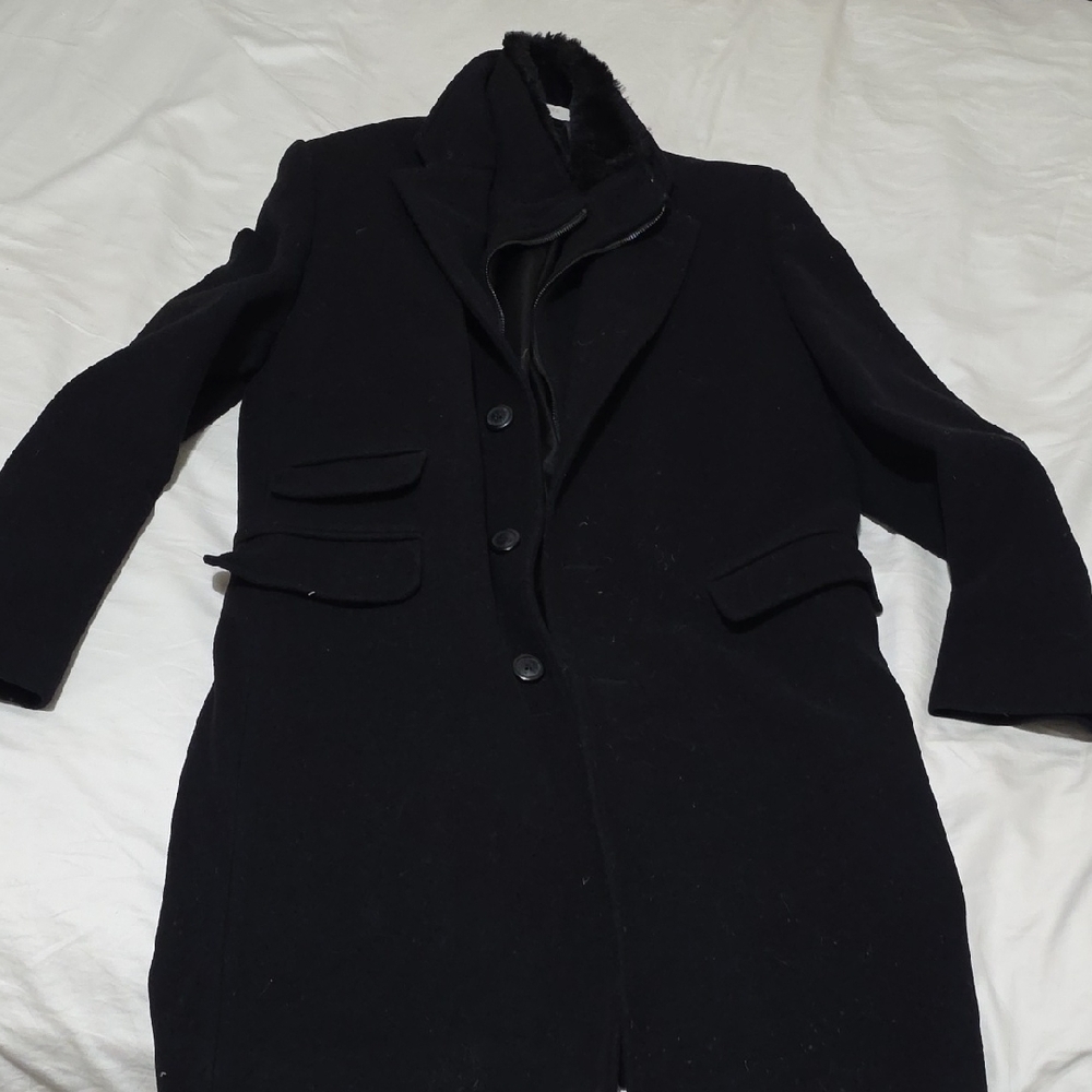 Michaels Black Men's Peacoat Trench Coat